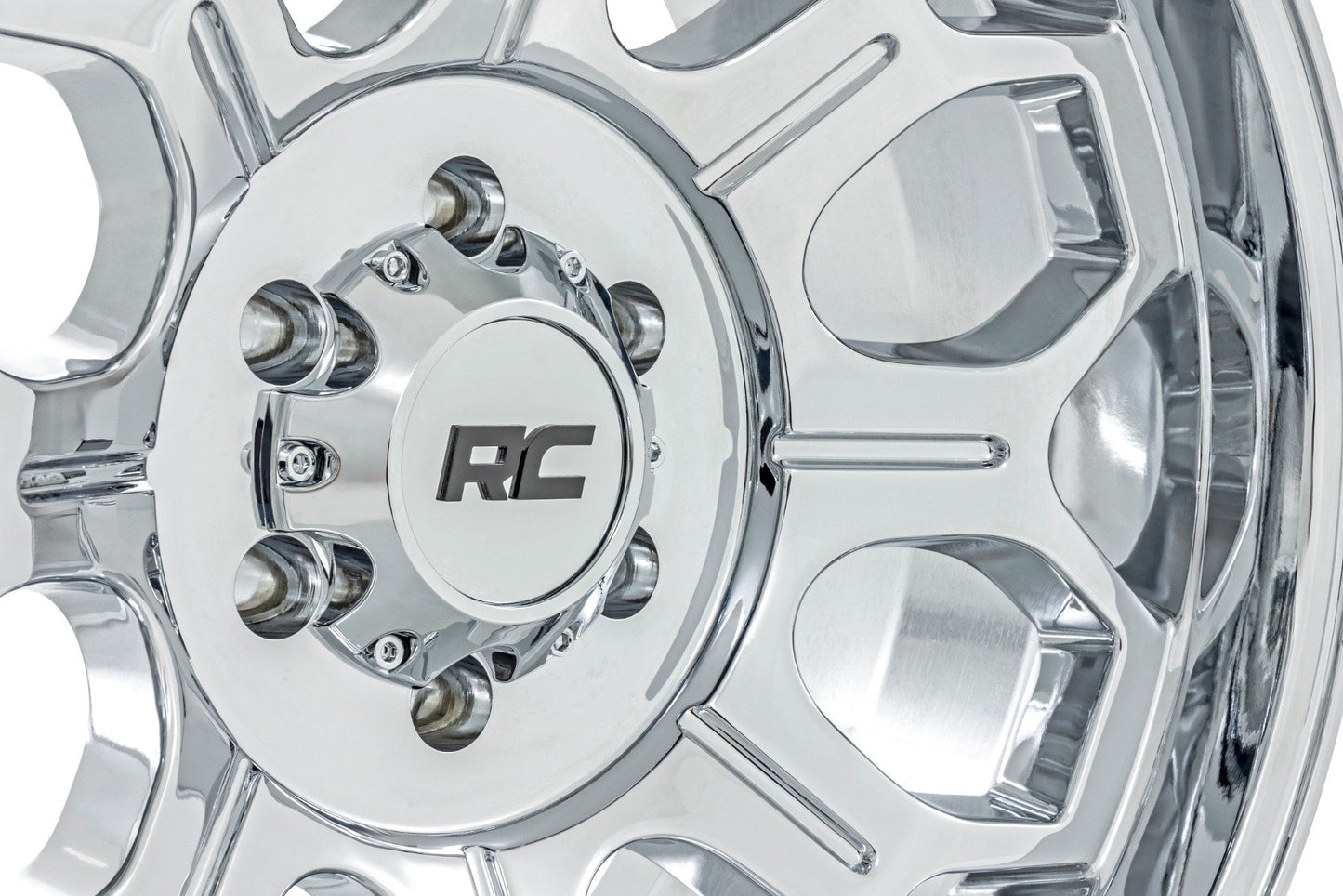 Rough Country 77 Series Wheel | One-Piece | Chrome | 20x10 | 6x135 | -25mm