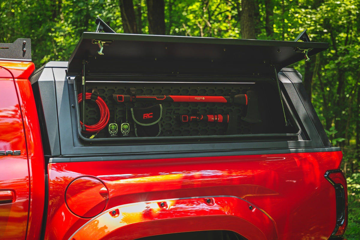 Bed Cap Molle Panel Side Storage Bin | Drivers Side | Toyota Tacoma (16-26)
