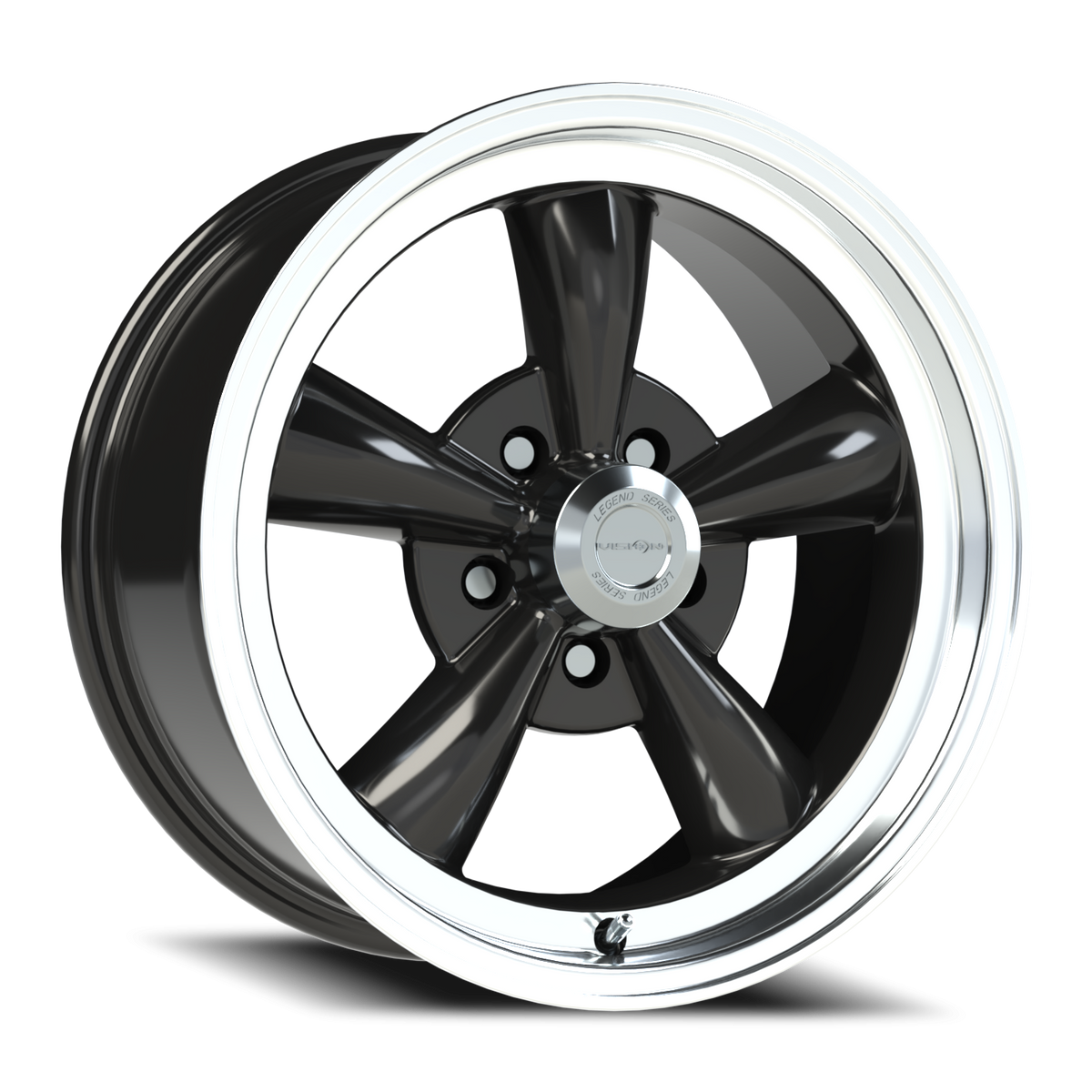 Vision Legend - 5-Lug 5x114.3 — Gloss Black Machined Lip