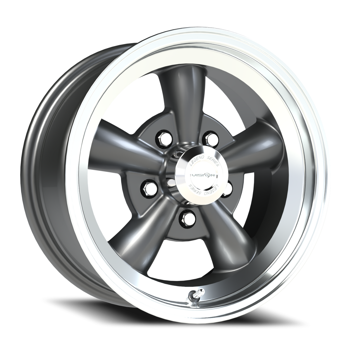 Vision Legend - 5-Lug 5x114.3 — Gunmetal Machined Lip