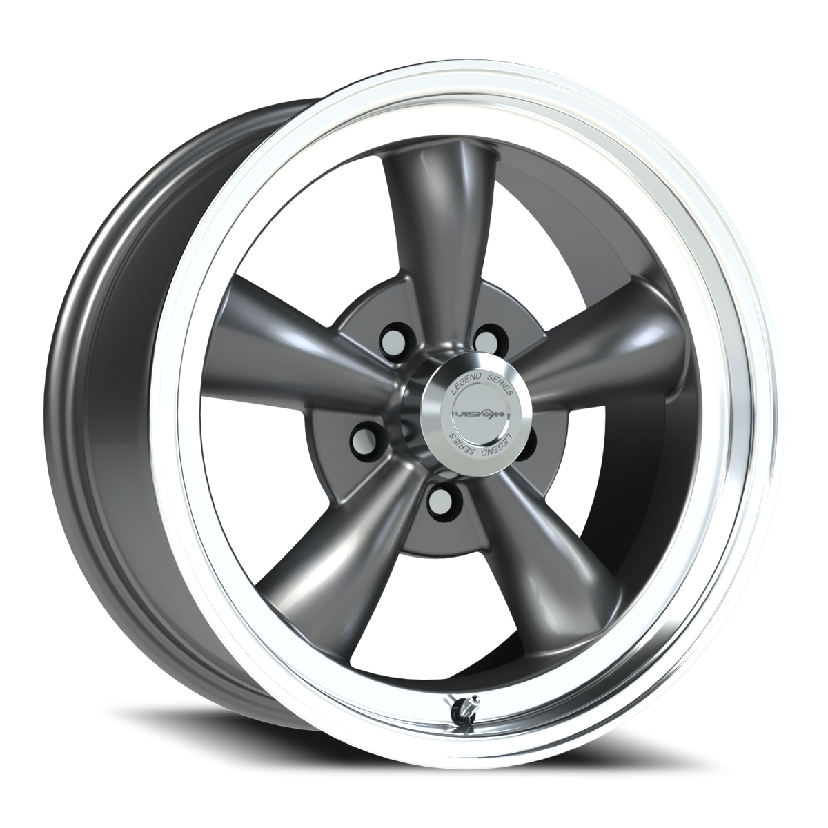 Vision Legend - 5-Lug 5x114.3 — Gunmetal Machined Lip