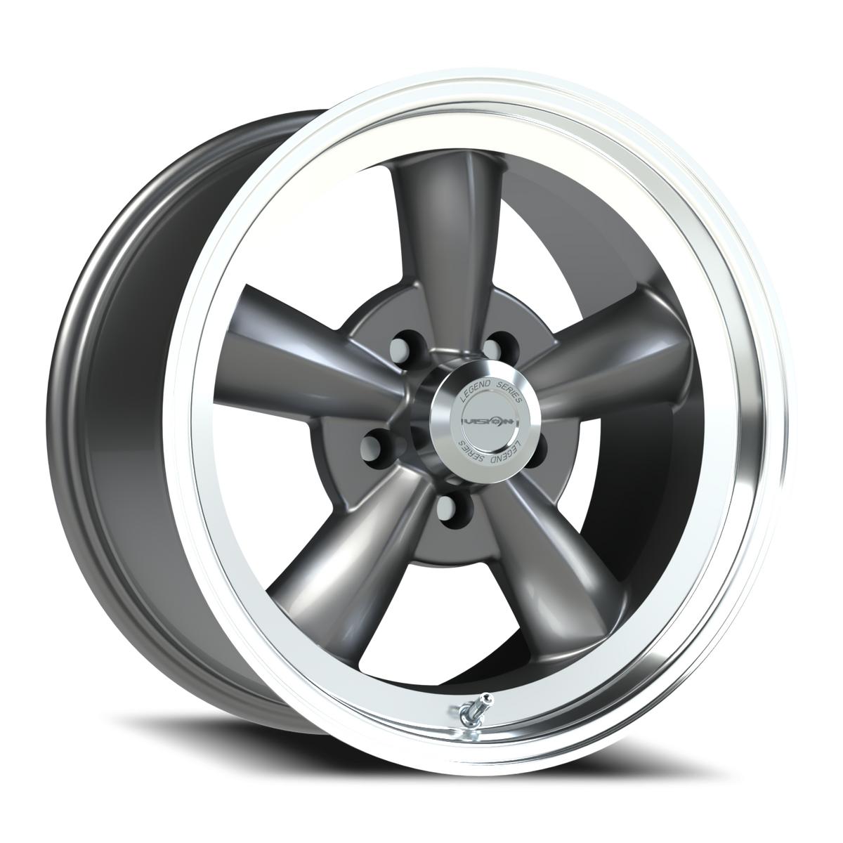 Vision Legend - 5-Lug 5x114.3 — Gunmetal Machined Lip