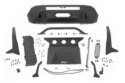 Front Bumper | High Clearance | 12000-Lb Pro Series Winch | Synthetic Rope Toyota Tacoma 4WD (16-23)