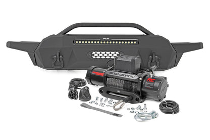 Front Bumper | Hybrid | 20" Blk White DRL LED | Toyota Tacoma 2WD/4WD (16-23)