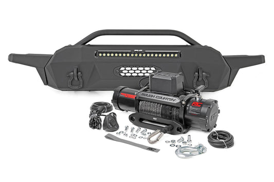 Front Bumper | Hybrid | 20" Blk White DRL LED | Toyota Tacoma 2WD/4WD (16-23)