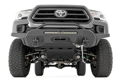 Front Bumper | Hybrid | 20" Blk White DRL LED | Toyota Tacoma 2WD/4WD (16-23)