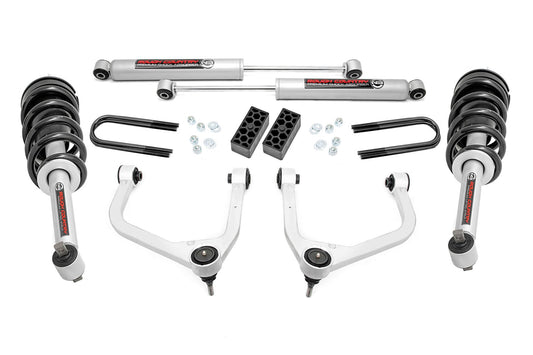 3.5 Inch Lift Kit | N3 Struts | Rear Mono Leaf | Chevy Silverado 1500 (22-24)