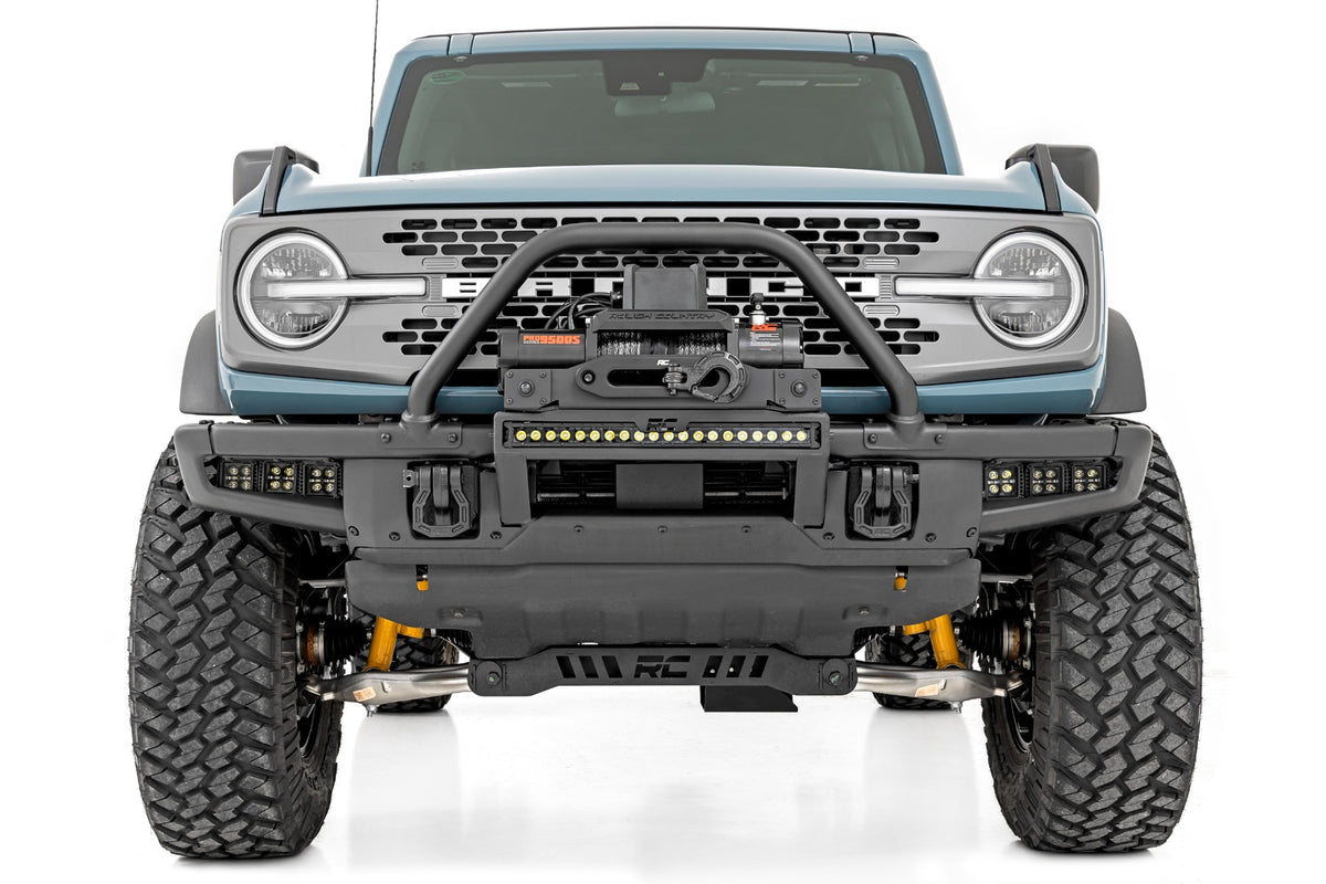 LED Light Kit | Fog Mount | Triple 2" Black Pair | Amber DRL | Ford Bronco (21-25)