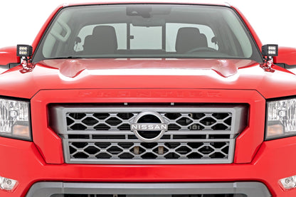 LED Light Kit | Ditch Mount | 2" Black Pair | Flood | Nissan Frontier (22-25)