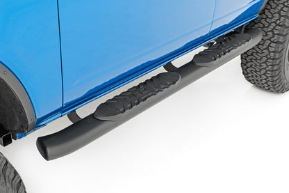 Oval Nerf Step | 4-Door | Black | Ford Bronco 4WD (2021-2025)