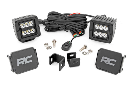 LED Light Kit | Ditch Mount | 2" Black Pair | Spot | Toyota Tundra (22-26)