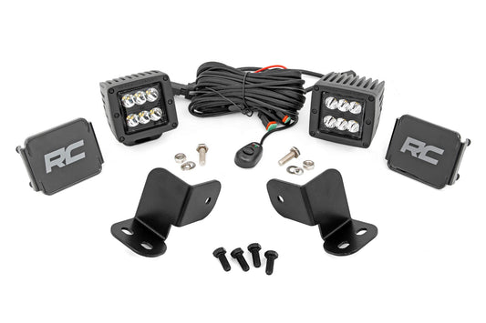 LED Light Kit | Rear Mount | 2" Black Pair | Segway 570 F