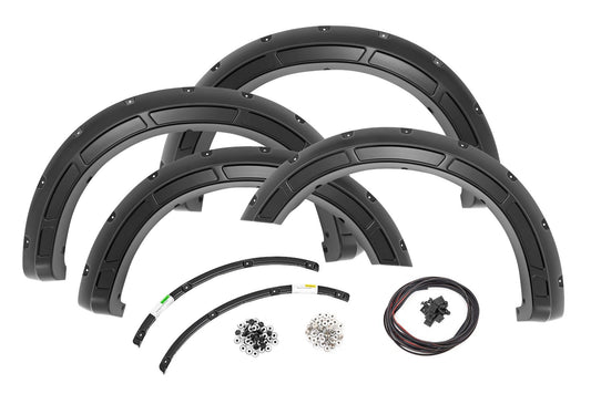 Defender Pocket Fender Flares | Gloss Black | Ford F-250/F-350 Super Duty (23-25)
