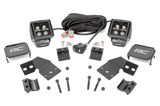 LED Light Kit | Front Mount | 2" Black Pair | Amber DRL | Polaris XPEDITION XP 5