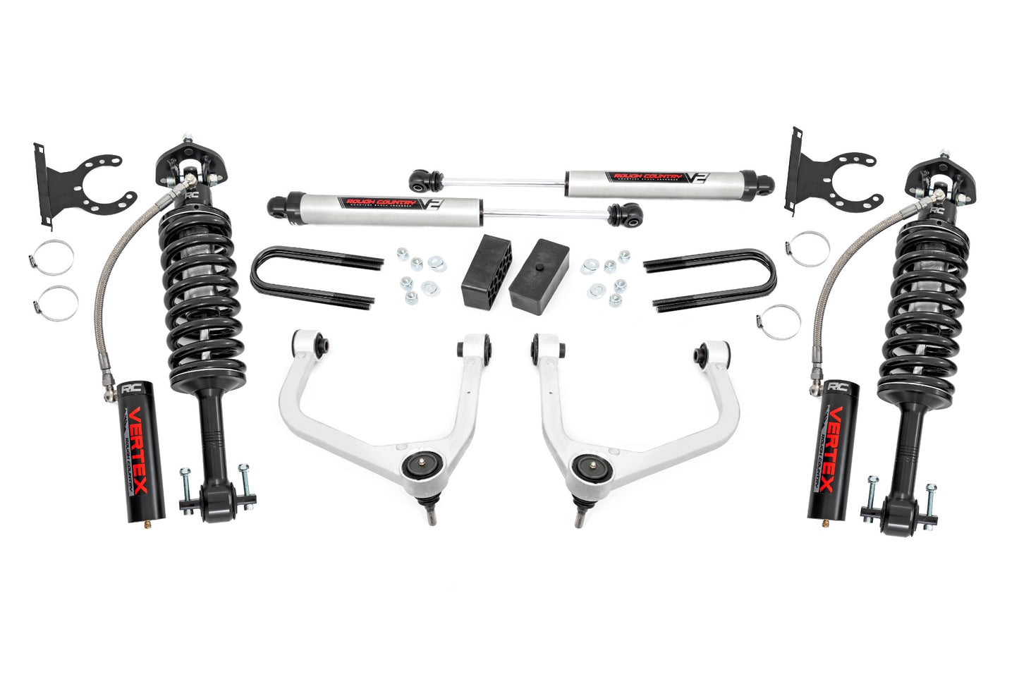3.5 Inch Lift Kit | Mono Leaf Rear | Vertex/V2 | GMC Sierra 1500 2WD/4WD (2019-2024 & Classic)