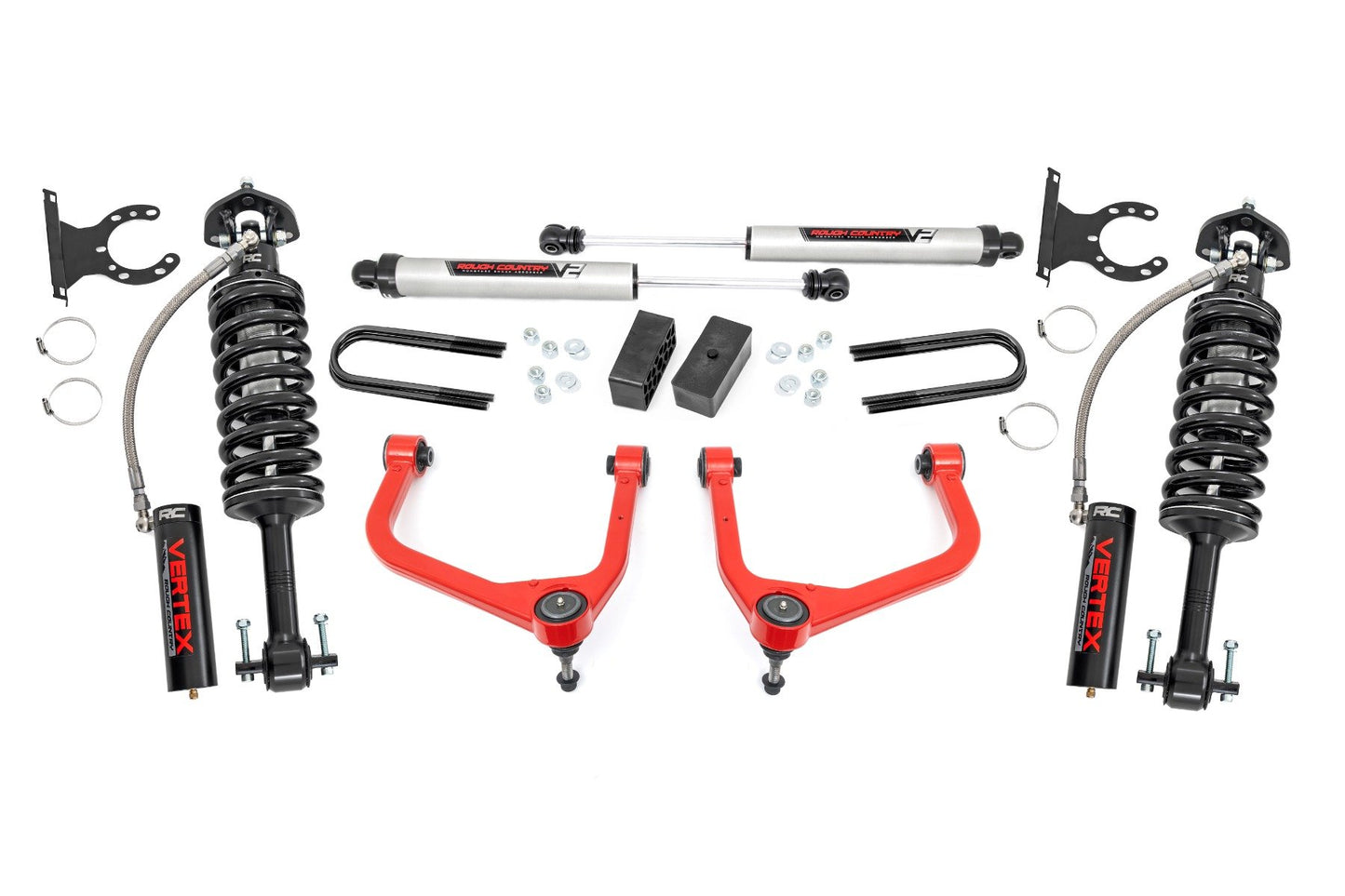 3.5 Inch Lift Kit | Mono Leaf Rear | Vertex/V2 | GMC Sierra 1500 2WD/4WD (2019-2024 & Classic)