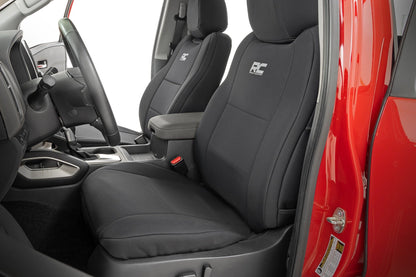 Seat Covers | FR & RR | Crew Cab | Nissan Frontier 2WD/4WD (2022-2026)