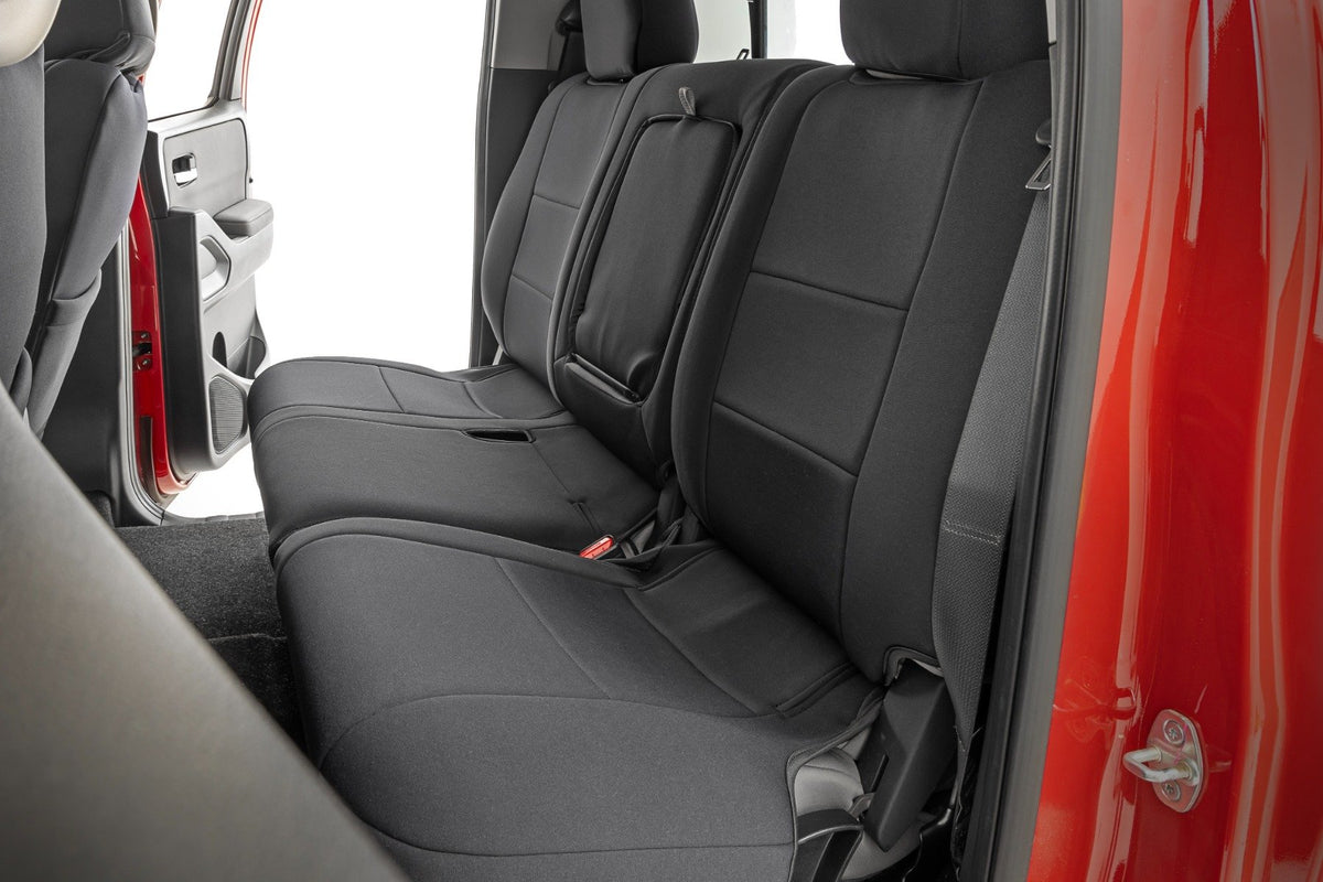 Seat Covers | FR & RR | Crew Cab | Nissan Frontier 2WD/4WD (2022-2026)