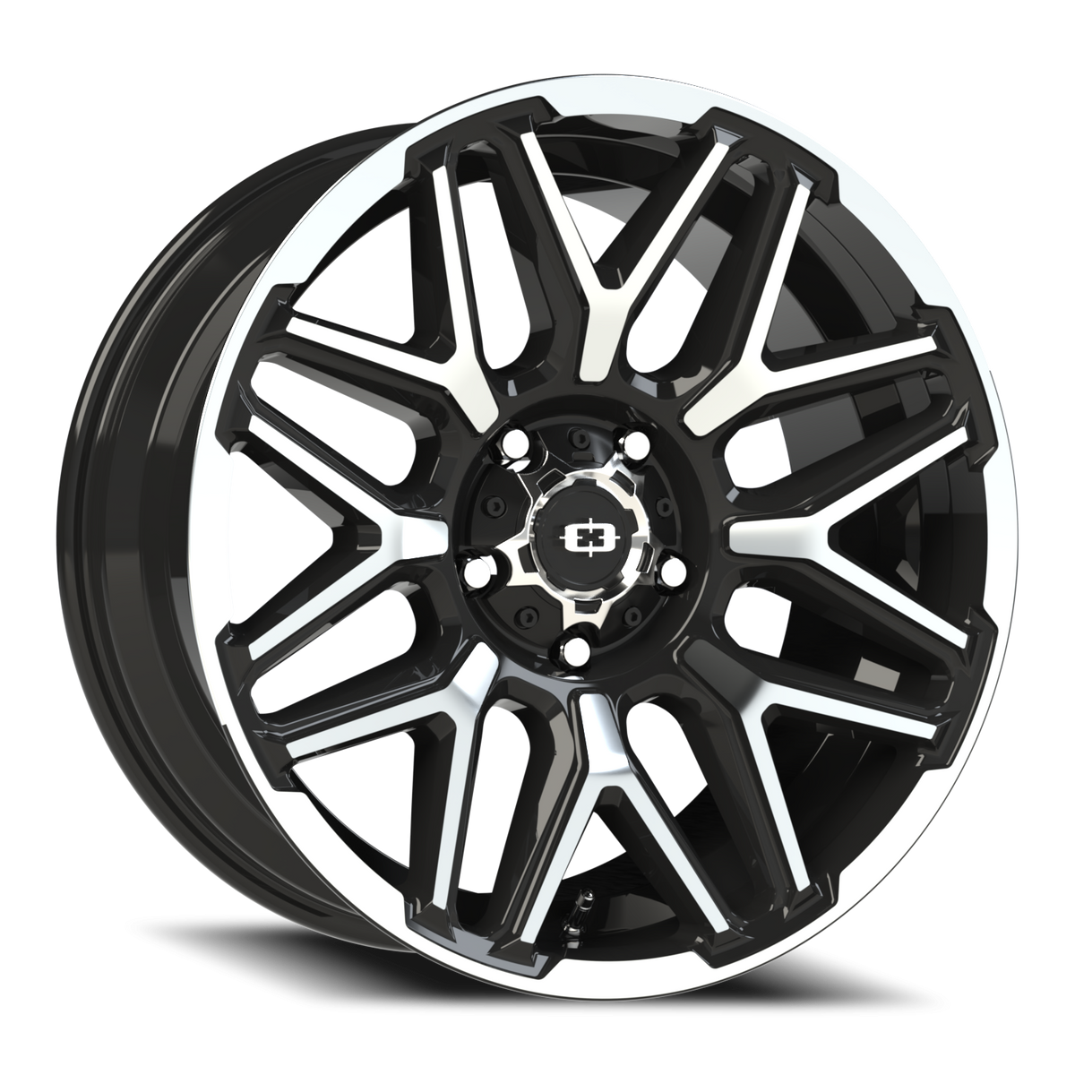 Vision Rekluse - 5-Lug 5x139.7 — Gloss Black Machined Face and Lip