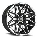 Vision Rekluse - 6-Lug 6x139.7 — Gloss Black Machined Face and Lip