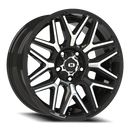 Vision Rekluse - 5-Lug 5x139.7 — Gloss Black Machined Face