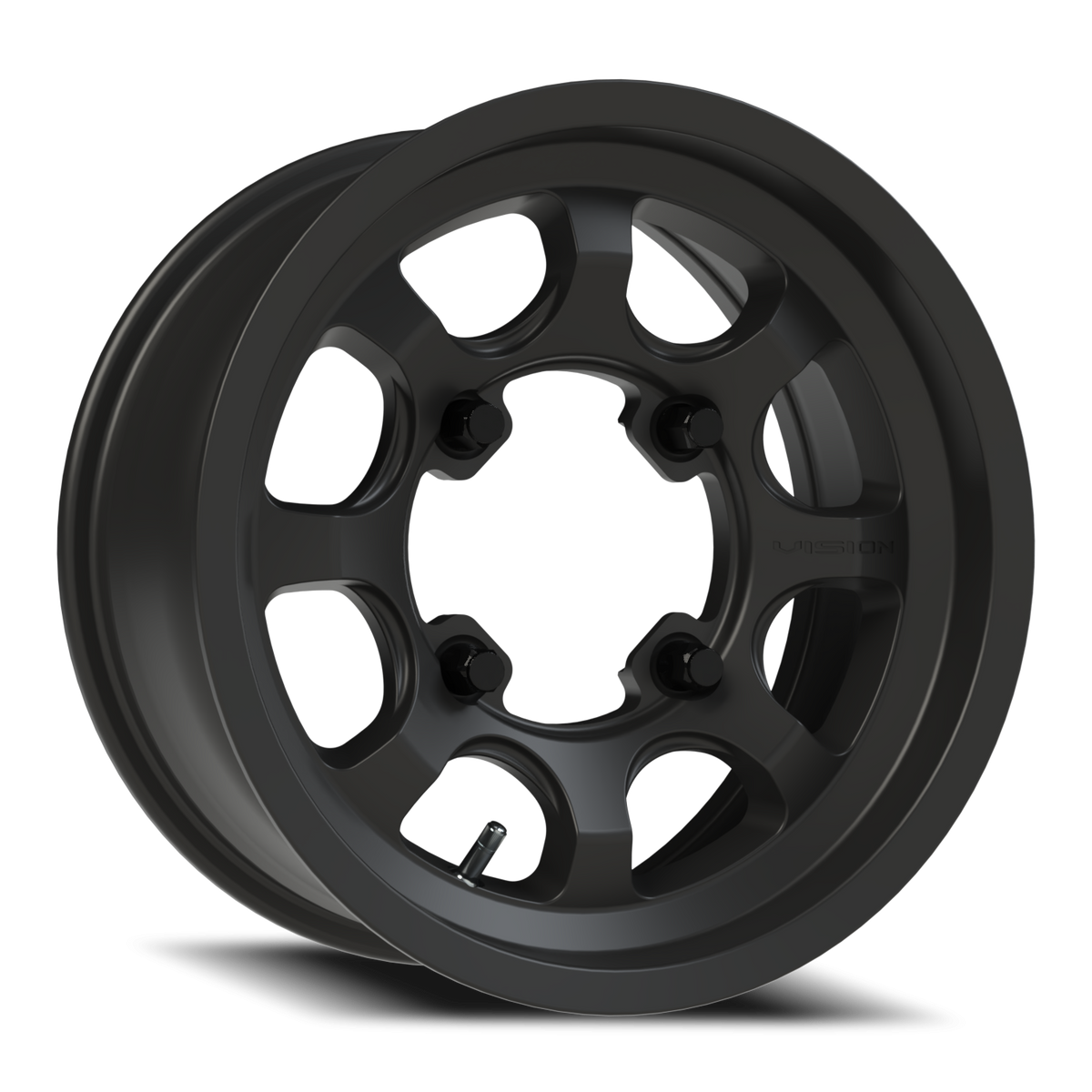 Vision Flow - 4-Lug 4x156 — Satin Black