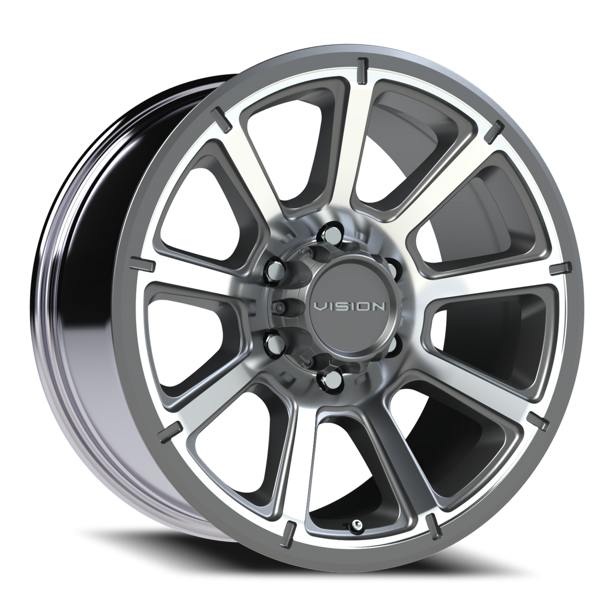 Vision Turbine - 6-Lug 6x135 — Gunmetal Machined Face