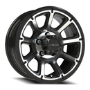 Vision Turbine - 5-Lug 5x114.3 — Gloss Black Machined Face