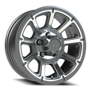 Vision Turbine - 5-Lug 5x114.3 — Gunmetal Machined Face