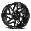 Vision Spyder - 5-Lug 5x127 — Gloss Black Milled Spoke