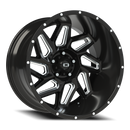 Vision Spyder - 5-Lug 5x127 — Gloss Black Milled Spoke