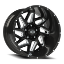 Vision Spyder - 5-Lug 5x139.7 — Gloss Black Milled Spoke