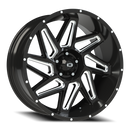 Vision Spyder - 5-Lug 5x127 — Gloss Black Milled Spoke