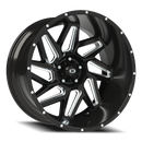 Vision Spyder - 5-Lug 5x127 — Gloss Black Milled Spoke