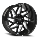 Vision Spyder - 5-Lug 5x139.7 — Gloss Black Milled Spoke