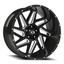 Vision Spyder - 5-Lug 5x139.7 — Gloss Black Milled Spoke