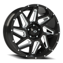 Vision Spyder - 5-Lug 5x127 — Gloss Black Milled Spoke