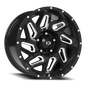 Vision Spyder - 5-Lug 5x127 — Gloss Black Milled Spoke