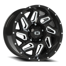 Vision Spyder - 5-Lug 5x139.7 — Gloss Black Milled Spoke
