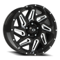 Vision Spyder - 5-Lug 5x127 — Gloss Black Milled Spoke