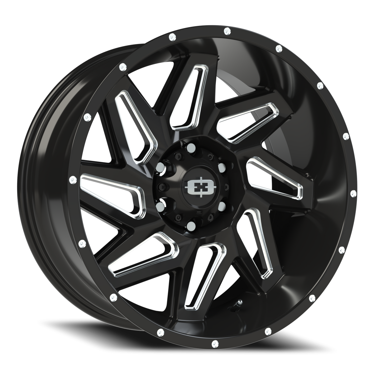 Vision Spyder - 6-Lug 6x135 — Gloss Black Milled Spoke