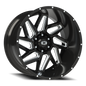 Vision Spyder - 6-Lug 6x135 — Gloss Black Milled Spoke