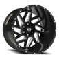 Vision Spyder - 6-Lug 6x139.7 — Gloss Black Milled Spoke