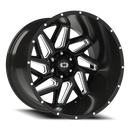 Vision Spyder - 6-Lug 6x139.7 — Gloss Black Milled Spoke