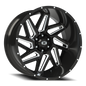 Vision Spyder - 6-Lug 6x139.7 — Gloss Black Milled Spoke