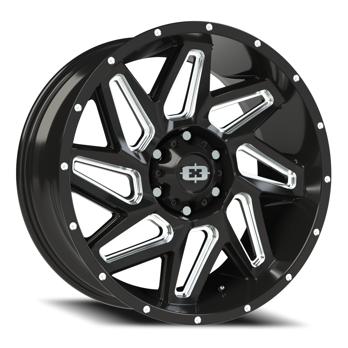 Vision Spyder - 6-Lug 6x139.7 — Gloss Black Milled Spoke (S12)