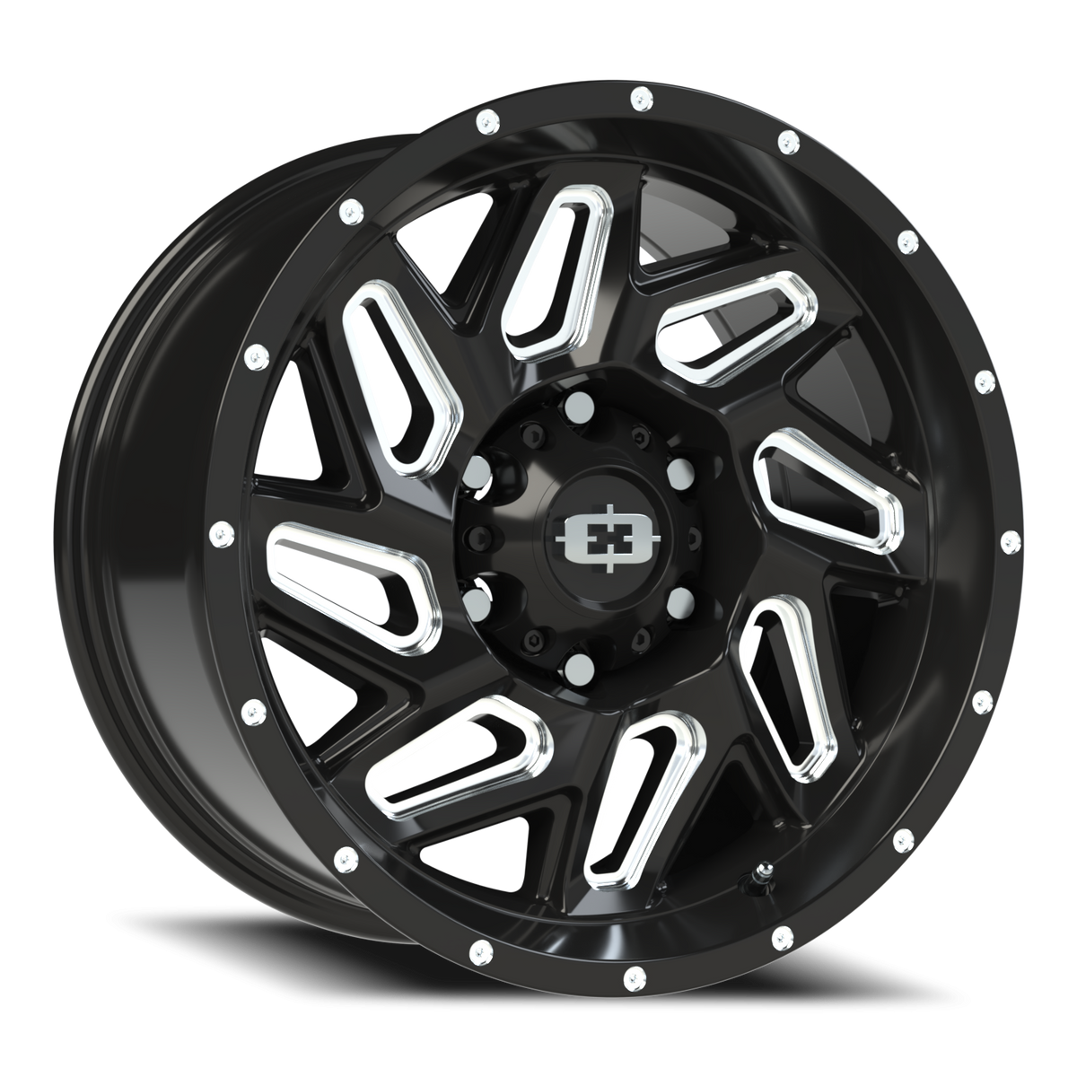 Vision Spyder - 6-Lug 6x135 — Gloss Black Milled Spoke