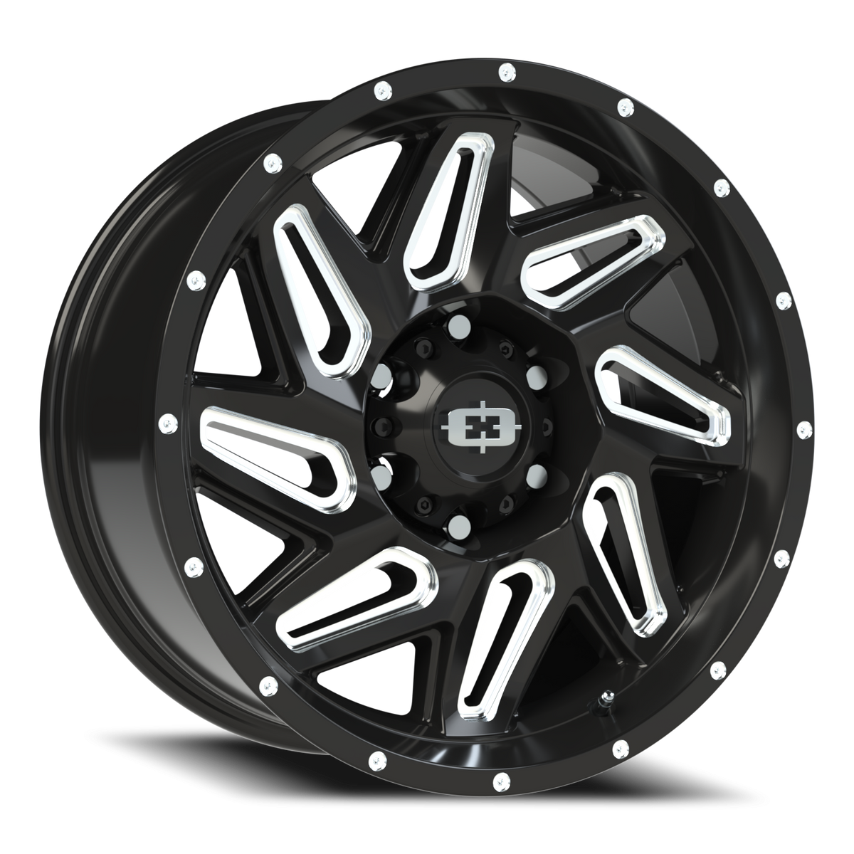 Vision Spyder - 6-Lug 6x135 — Gloss Black Milled Spoke