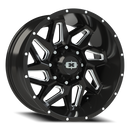 Vision Spyder - 8-Lug 8x165.1 — Gloss Black Milled Spoke