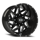 Vision Spyder - 8-Lug 8x165.1 — Gloss Black Milled Spoke